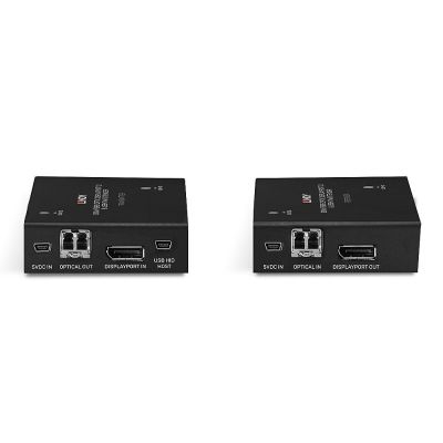 4. Fiber Optic DisplayPort 1.2 KVM Extender Lindy 300m