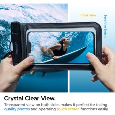 10. Spigen Spigen Aqua Shield A601 case waterproof IPX8 - black 2 pcs.
