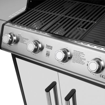 6. Teesa BBQ 5006 MASTER gas grill - 5 burners - space for a cylinder