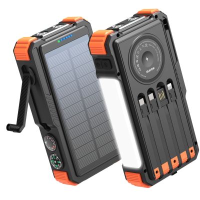 Extralink EX.96914 20000MAH 20W Solar Power Bank Dynamo Induction Flashlight Lamp