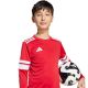 5. adidas Squadra 25 Long Sleeve Jersey for Kids Red and White JJ0041