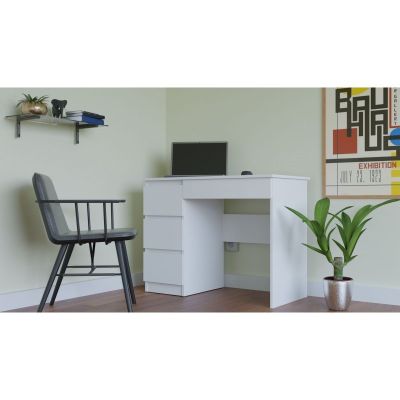 3. MIJAS DESK LEFT WHITE