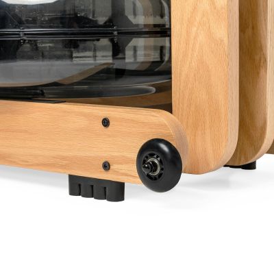23. VIRTUFIT ELITE WOODEN ROWING MACHINE WITH WATER RESISTANCE - WOOD/OAK