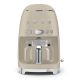 Smeg DCF02MLMEU Kaffemaschine, beige, Ines de la Fressange