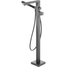 Freestanding bathtub faucet with shower set