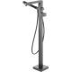 Freestanding bathtub faucet with shower set