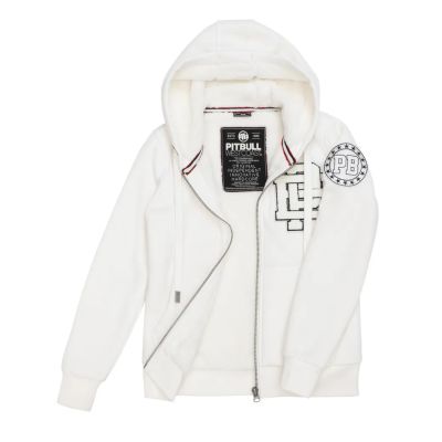 3. Women's insulated zip-up hooded sweatshirt, white Pit Bull Sherpa Ruffina - 184011000200