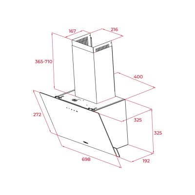 12. Teka WALL-MOUNTED SLOPING HOOD DVN 74030 WHT (OUTLET)