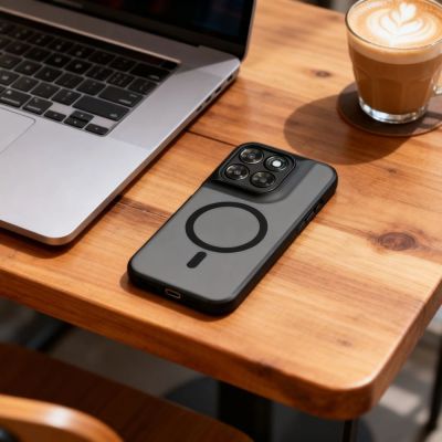 3. Tech-Protect Magmat MagSafe Case for Motorola Moto G67 / G77 - Matte Black