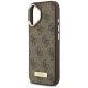 6. Guess 4G Logo Plate MagSafe case for iPhone 17 - brown