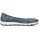 2. Rieker L3065-14 women's comfortable openwork blue ballet flats