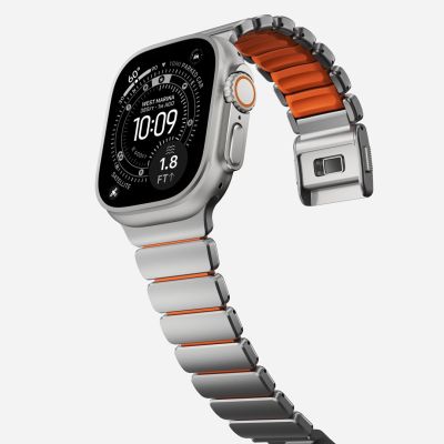 8. Nomad Stratos Band Natural Titanium