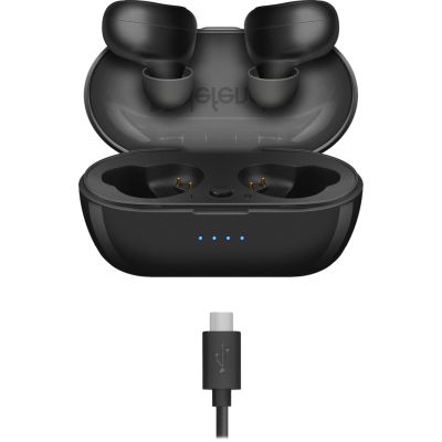 8. DEFENDER WIRELESS HEADPHONES WITH MICROPHONE "TWS" TWINS 638 BLACK 63638