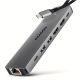 19. Axagon HMC-7HX2 USB Hub USB 3.2 Gen 1 (3.1 Gen 1) Type-C Gray
