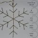 6. DECORATIVE HANGING SNOWFLAKE WITH 470 LEDS, WARM WHITE