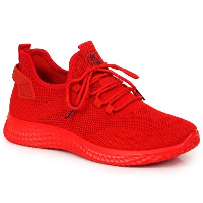 5. NEWS M EVE266B red textile sports shoes 
