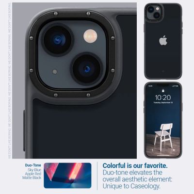 6. Caseology Skyfall iPhone 14 Plus Case - Matte Black