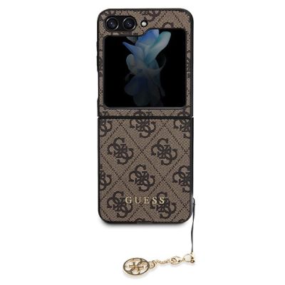 2. Guess 4G Charms Collection case for Samsung Galaxy Z Flip 5 - brown