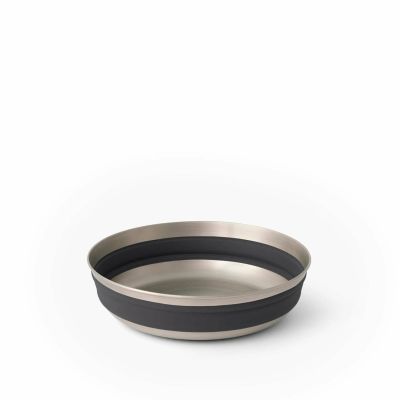 Sea To Summit Detour Camping Dish Round Silicone, Stainless Steel Foldable 1 Person Personal