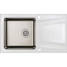 Single-bowl granite-steel sink with drainer ZSR_A113 5908212058046