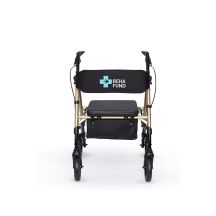 Marseille four-wheeled walker, gold color RF-617/ZŁ REHAFUND