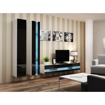 2. TV cabinet VIGO NEW '140' 30/140/40 white/black