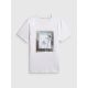 5. Men's regular printed T-shirt 4F 4FWSS26TTSHM3034-10S