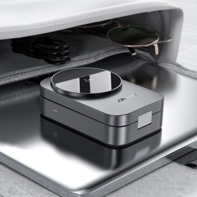 6. Acefast E22 3-in-1 Wireless Inductive Charging Station, MagSafe Compatible - Gray