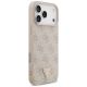4. Guess Leather 4G Triangle Strass MagSafe Case for iPhone 17 Pro Max / 18 Pro Max - Pink