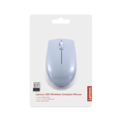 6. Lenovo Compact 300 Wireless Optical Mouse, Blue