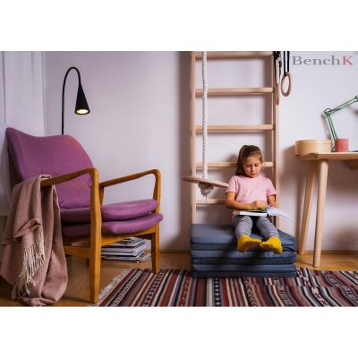 9. FOLDABLE GYMNASTIC MATTRESS GRAY 180CM BENCHK