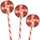 9. LED GARDEN DECORATION SUGAR LOLLIPOPS SET OF 3 WARM LIGHT