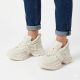 5. Women's sneakers with a thick sole, beige Goe TT2N4014
