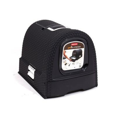 CURVER - cat litter box - graphite/gray