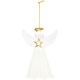 3. Angel-Shaped Glass Bauble 14 cm – Saska Gift & Decor