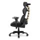 7. COUGAR Terminator Elite Gold Gaming Chair Upholstered Seat Black, Gold