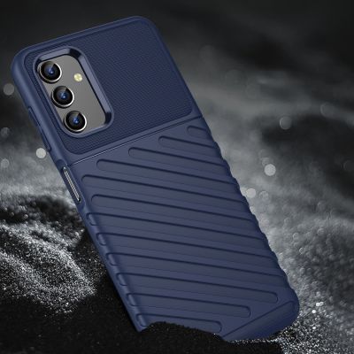 5. Thunder Case flexible armored cover for Samsung Galaxy A13 5G blue