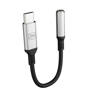 3. 3mk USB-C adapter - 3.5 mm minijack - silver