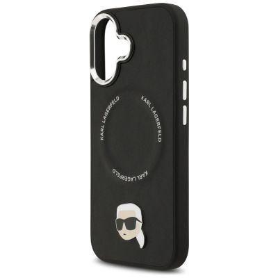 6. Karl Lagerfeld Karl Pin MagSafe Case for iPhone 17 - Black