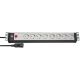 Brennenstuhl Premium-Line power strip 19 inch Steckdosenleiste 8-fach, Juodas/Lichtgrau, 3m
