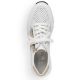 20. Rieker W N6304-80 white leather wedge shoes