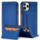 2. Magnet Card Case for iPhone 12 Pro cover card wallet card stand blue