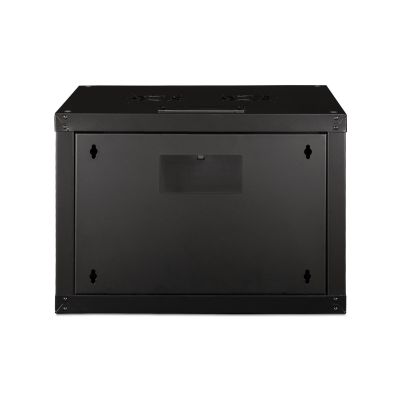 4. Digitus Unique 19" 7U 600x600 wall-mounted network cabinet, glass door, black, undivided, assembled, 100kg