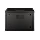 4. Digitus Unique 19" 7U 600x600 wall-mounted network cabinet, glass door, black, undivided, assembled, 100kg