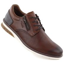 Rieker 14412-24 men's comfortable brown leather shoes