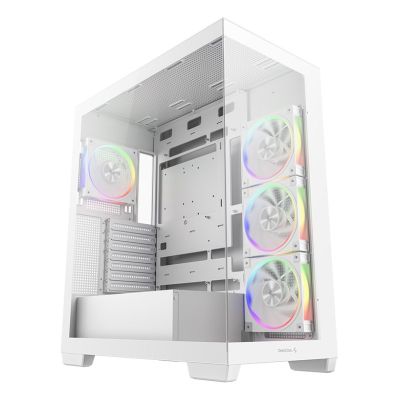DeepCool CG580 4F V2 Midi Tower PC Case, White, R-CG580-WHADA4-G-2