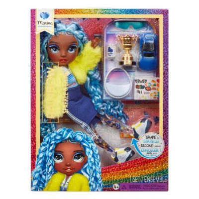4. Rainbow High Sparkle & Shine Fashion Dolls - Marina (Blue)