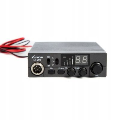7. CB Radio LUITON LT-298 ASQ 12V/24V with cigarette lighter plug
