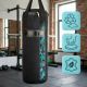 13. Meteor 6kg Punching Bag and 6oz Boxing Gloves Set