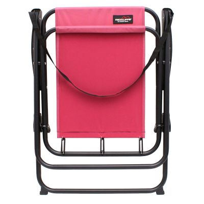 4. REDCLIFFS RED FOLDING CAMPING CHAIR WITH ARMRESTS